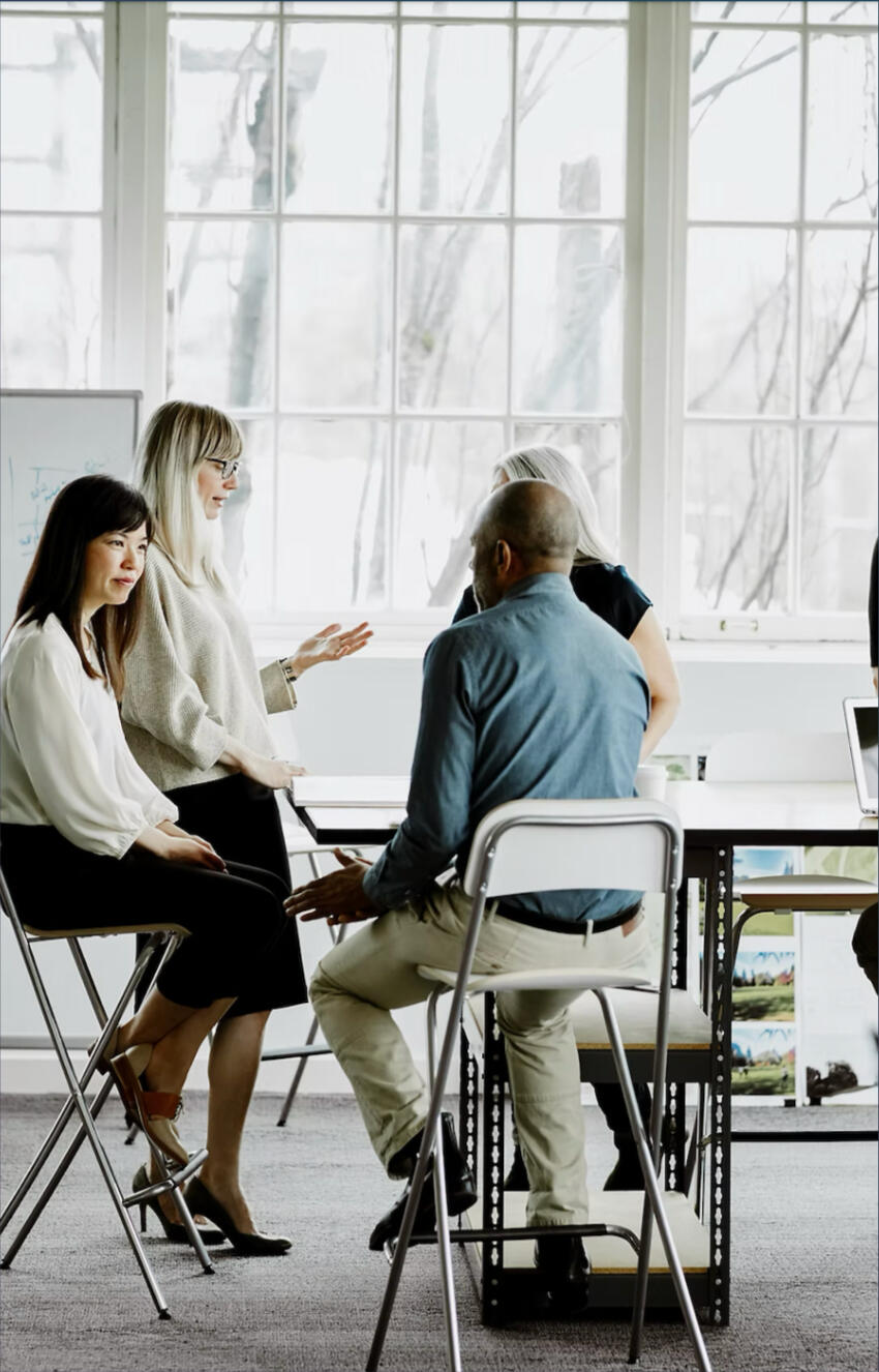 Team working in an office